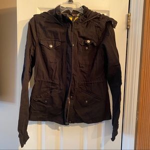 Prince & Fox Black Cargo Jacket. Size Large.